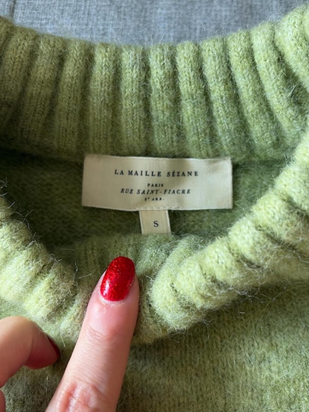 Sezane Sama Jumper / Pistachio / Small / Excellent Condition - Picture 4 of 6